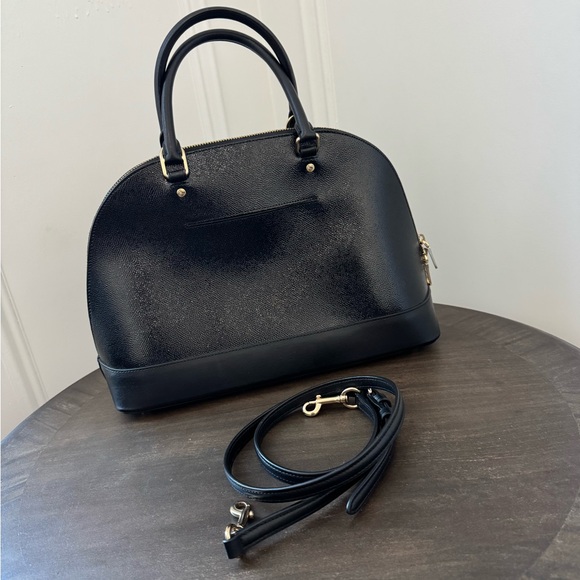 Coach - Crossgrain Sierra Crossbody Satchel F31352 - Black Patent & Gold - EUC+ - Picture 2 of 8